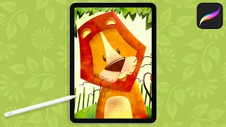 Children's Book Illustration Style With Procreate & iPad: Let's Draw a Lion!