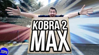 Kobra 2 MAX - WAS LIVE! Unbox & First Print!