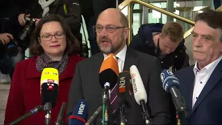 SPD-Parteichef: Martin Schulz wirbt für Koalitionsverhandlungen mit der Union