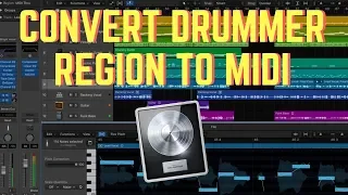 Convert Drummer Region to MIDI Logic Pro X