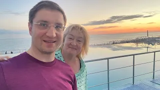 День в отеле «Аквалоо» - побывали два раза на море с мамой