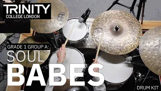 Drum Lesson: Grade 1 Group A: 'Soul Babes' -  Clark Tracey (Trinity College London Drum Kit Grade 1)