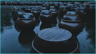 The sound of rain that calms your mind, the drops that knock on the jar, ASMR for deep sleeping.