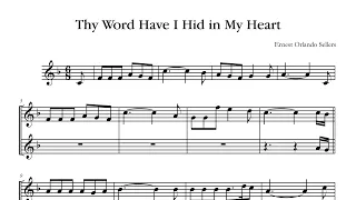 Thy Word I Have Hid in my Heart - Unadorned Trumpet Hymn [SCORE]