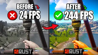 🔧RUST: BEST SETTINGS TO BOOST FPS AND FIX FPS DROPS / STUTTER 🔥| Low-End PC 2023✔️