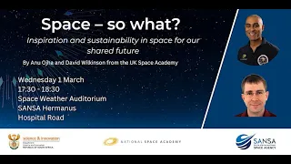 Public Lecture: Space - so what?