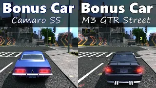 Camaro SS VS M3 GTR Street Bonus Cars from NFS MW Drag Race