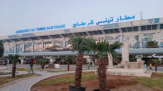 يوم السفر من مطار تونس 🇹🇳إلى مطار القاهرة🇪🇬✈️🛫