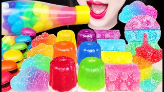 ASMR RAINBOW SQUEEZE, EDIBLE POP IT, PUSH POP 레인보우 스퀴즈, 먹는 팝잇, 푸쉬팝 먹방 EATING SOUNDS