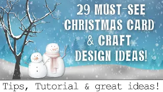 CHRISTMAS CARD & CRAFT IDEAS 2023 | Quick DIY handmade Christmas Cards | PET tape Tutorial & Designs