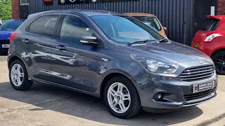 2017 (67) Ford KA+ 1.2 Zetec 5Dr in Smoke Grey. 31k Miles. 1 Owner. 6 Services. City Pack. £8500