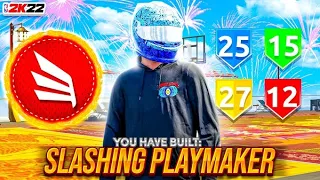 THIS "SLASHING PLAYMAKER" BUILD is UNLIMITED CONTACT DUNKS in NBA 2K22 ! *NEW* BEST ISO BUILD 2K22