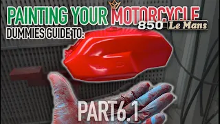 Complete 1 of 2 part guide to professional painting techniques - MotoGuzzi Mk1 PART6.1