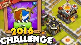 انجاز تحدي 2016 3 نجوم | Clash of clans 2016 challenge