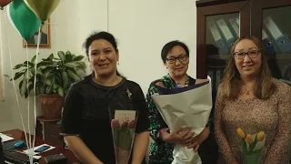 Поздравление с 8 марта - Международным женским днём от мужского коллектива МОК | 2022 (КазГАСА, КАУ)