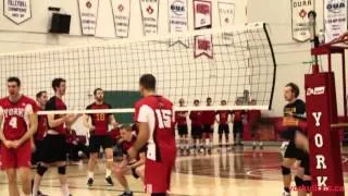 York Lions | Men's volleyball vs. Guelph Gryphons highlights - November 18, 2012