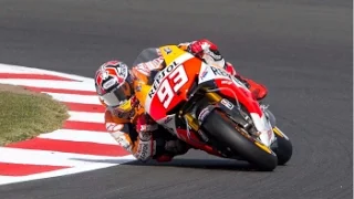 Marc Marquez almost fell in Sepang qualifying