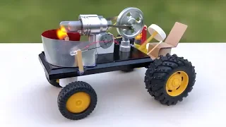 Amazing Tractor - How to Make a Stirling Engine Tractor - Best idea - Tutorial