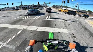 First Street Ride On My Illegal Dirt Bike kx 125