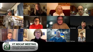 VT Nuclear Decommissioning Citizens Advisory Panel: VT NDCAP - 2/28/22 Mtg