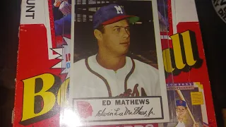 Rare oddball 2nd  year Eddie Mathews.  More Goonies. and opps