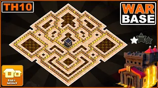 NEW BEST! COC TH10 War Base 2023 Copy Link | Anti 2 star Town Hall 10 base