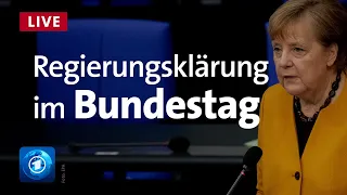 Corona: Merkel ruft zu Tests auf | Regierungserklärung im Bundestag