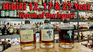 Hibiki 12, 17, & 21 Japanese Whiskies Reviewed