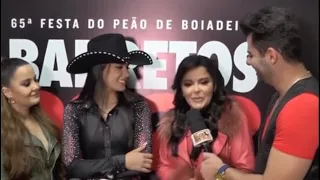 MAIARA E MARAISA E ANA CASTELA ENTREVISTA RM BARRETOS SP