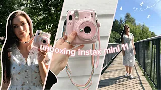 Instax Mini 11 🌸 unboxing 2024 ☁️| set- up, polaroid camera + accessories ⋆⭒˚｡⋆