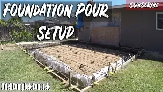 How to Pour a Concrete Foundation House Addition Setup Part 1