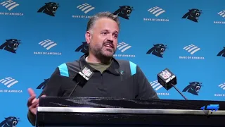 Matt Rhule Panthers vs Washington Postgame Press Conference