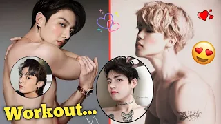 BTS Doing Workout (Gym Time Moments)