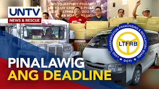Deadline sa consolidation ng prangkisa ng traditional jeep at UV Express, pinalawig sa Disyembre