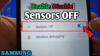 How to enable or disable sensors on Samsung Galaxy A02 | Quick setting developer tiles