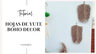 Hacer hojas de macrame paso a paso ~FACIL~YUTE, Boho Decor