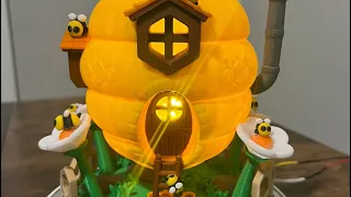 #BEEHIVE HOUSE #LAMP AND BOX #3d