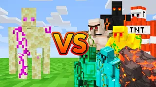 ENDER GOLEM VS ALL GOLEMS in Minecraft - Mob battle