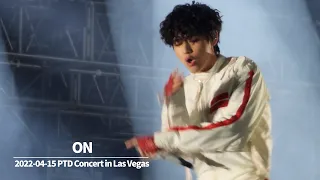 20220415 BTS PTD Concert in Las Vegas Day3 - 'ON' (BTS V focus fancam)