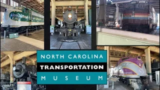North Carolina Transportation Museum round house and model trains