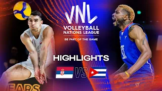 🇷🇸 SRB vs. 🇨🇺 CUB - Highlights Week 3 | Men's VNL 2023