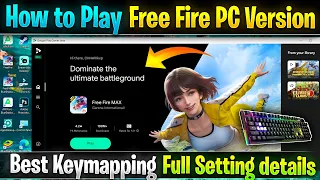 How to Play Free Fire Pc Version in Computer & Laptop | Free Fire max playing on google play games