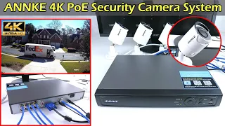 4K PoE Camera Security System - ANNKE H800 8 Ch NVR Record 24/7