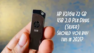HP v236w 32 GB Pen Drive (Silver) | Should you buy this in 2021?
