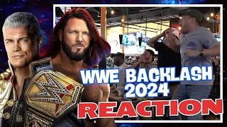 Wrestling Fans Reaction To Cody Rhodes vs AJ Styles, Tonga Loa Debut | WWE Backlash France 2024