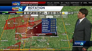 Iowa weather: Tornado warning covers parts of Dallas, Polk counties