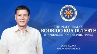 The Inaugural of Rodrigo Roa Duterte, 16th President of the Philippines