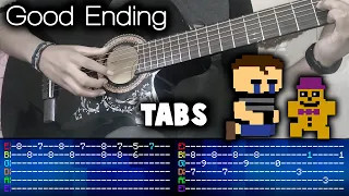 Good Ending Theme - FNaF 4 | Guitar Tutorial [TABS]