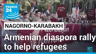 Nagorno-Karabakh: Armenian global diaspora protest, rally to help refugees • FRANCE 24 English