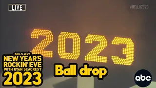 Dick Clarks New Years Rockin' Eve 2023 with Ryan Seacrest NYC Balldrop Countdown 2022 to 2023  [HD]